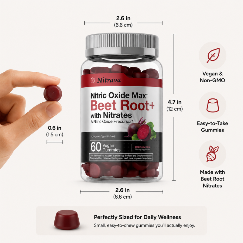 Nitrava Nitric Oxide Beet Root Gummies